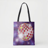 Red Disco Ball Tasche (Vorderseite)
