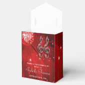 Red Disco Ball und Sparkone Heels Gefallen Box Geschenkschachtel (Geöffnet)