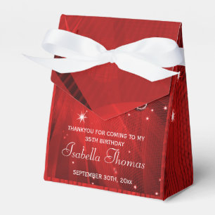 Red Disco Ball und Sparkys Heels Gefälligkeitsbox Geschenkschachtel