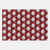 Red Disco Ball Weihnachten Geschenkpapier Set (Vorderseite 2)
