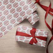 Red Distressed Modern Class of Wrapping Paper Geschenkpapier