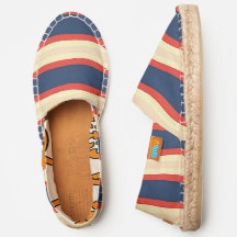RED DK BLAUE CREME MÄNNER AUF ESPADRILLES