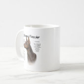 Red Doberman History Kaffeetasse (Vorderseite Links)