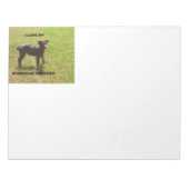 Red_doberman_Liebe w pic Notizblock (Vorderseite)