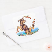 Red Doberman Pinscher Kinda Crabby Stickers (Umschlag)