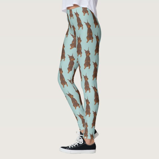 Red Doberman Pinscher Leggings (Links)