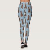 Red Doberman Pinscher Leggings (Rückseite)