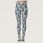 Red Doberman Pinscher Leggings (Vorderseite)