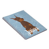 Red Doberman Pinscher Notizblock (Rechte Seite)