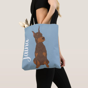 Red Doberman Pinscher Tasche