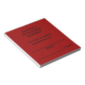 Red Doctor's Ernennung Erinnerung Notepad Notizblock (angewinkelt)