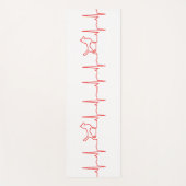 Red Dog Heartbeat Yoga Mat Yogamatte (Vorderseite)
