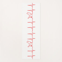 Red Dog Heartbeat Yoga Mat Yogamatte