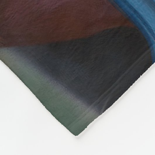 Red Dog Landschaftliche Autofahrt Kunstdrucken Fleecedecke (Ecke)