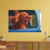 Red Dog Landschaftliche Autofahrt Kunstdrucken Leinwanddruck (Insitu (Wohnzimmer))