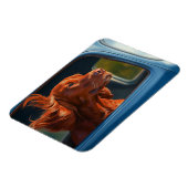 Red Dog Landschaftliche Autofahrt Kunstdrucken Magnet (Linke Seite)