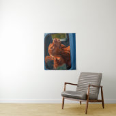 Red Dog Landschaftliche Autofahrt Kunstdrucken Wandteppich (Beispiel)