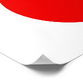 Red Dog Paw Poster (Ecke)