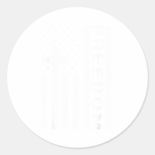 Red Dom American Flag And Cross Faith Family Dom Runder Aufkleber (Vorderseite)