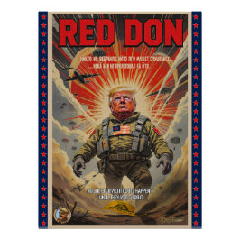Red Don - Satiralpolitisches Kunstposter Poster