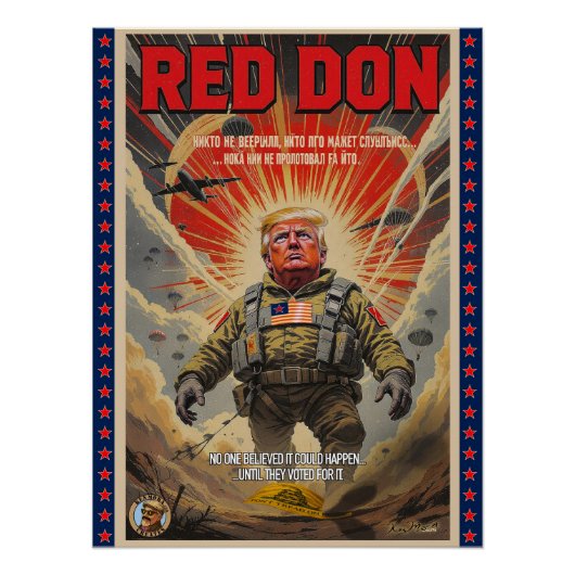 Red Don - Satiralpolitisches Kunstposter Poster (Vorderseite)