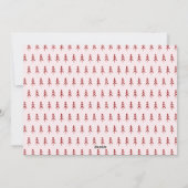 Red Doodle Joy Foto Weihnachten (Rückseite)