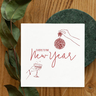 Red Doodle neues Party Serviette