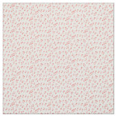 Red Doodled Musiknotens Stoff (Muster)