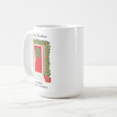 Red Door Garland Wreath House to Yours Kaffeetasse (Vorderseite Links)