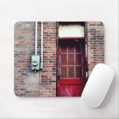 Red Door in a Back Alley Mousepad (Mit Mouse)