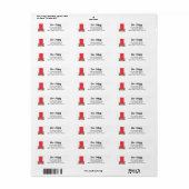Red Door New Address Return Address Label (Vorne)
