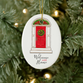 Red Door New Zuhause Keramik Ornament