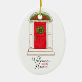 Red Door New Zuhause Keramik Ornament