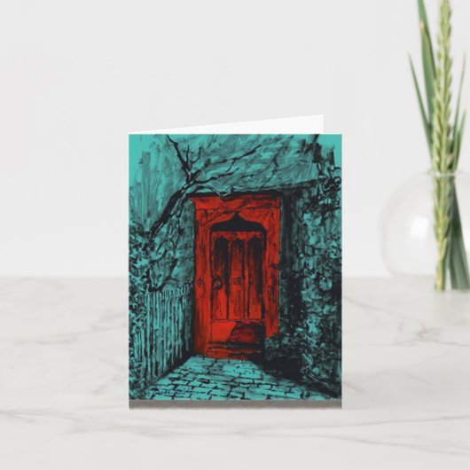 Red Door Note Cards Karte (Vorderseite)