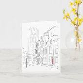 Red Door Notecard Karte (Gelbe Blume)