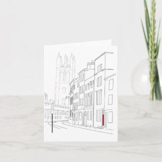 Red Door Notecard Karte
