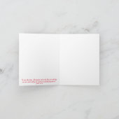 Red Door on Stone Church Inspiration Card Karte (Innenseite)