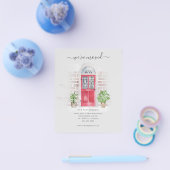 Red Door Wir haben Adressenverschiebung Ankündigun Flyer (Einzeln)