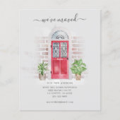 Red Door Wir haben Adressenverschiebung Ankündigun Flyer (Vorne)