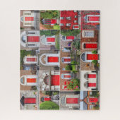 Red Doors Dublin Irland Jigsaw Puzzle (Vertikal)