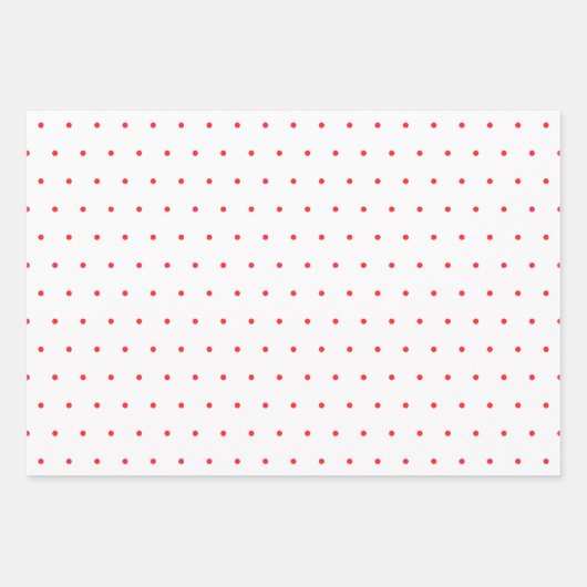 Red Dot and Plaid Christmas Collection Geschenkpapier Set (Vorderseite 2)
