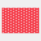 Red Dot and Plaid Christmas Collection Geschenkpapier Set (Vorderseite)