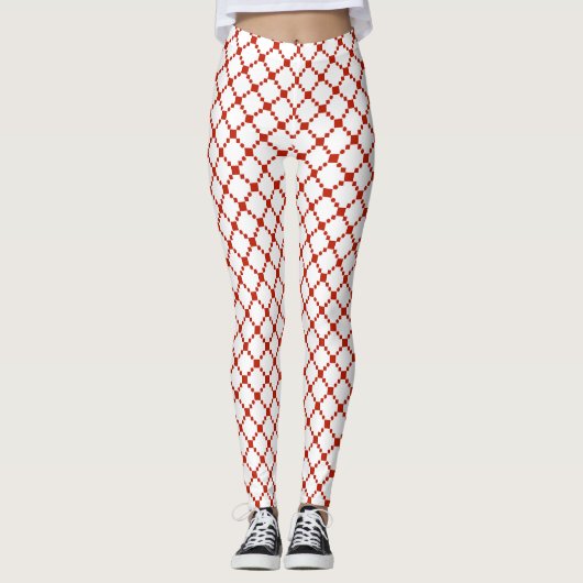 Red Dot Pattern Leggings (Vorderseite)