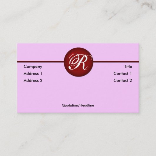 Red Dot Visitenkarte (Vorderseite)