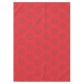 Red Dots auf Red Christmas Holiday Tablecloth Tischdecke (Vorderseite)