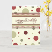 Red Dots Business von der Geburtskarte der Gruppe Karte (Gelbe Blume)