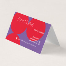 RED DOTS Collection Falted Business Card