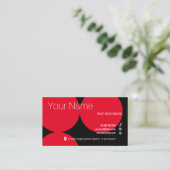 RED DOTS Collection Standard Business Card Visitenkarte (Stehend Vorderseite)