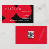 RED DOTS Collection Standard Business Card Visitenkarte (Vorne/Hinten)
