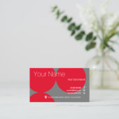 RED DOTS Collection Standard Business Card Visitenkarte (Stehend Vorderseite)